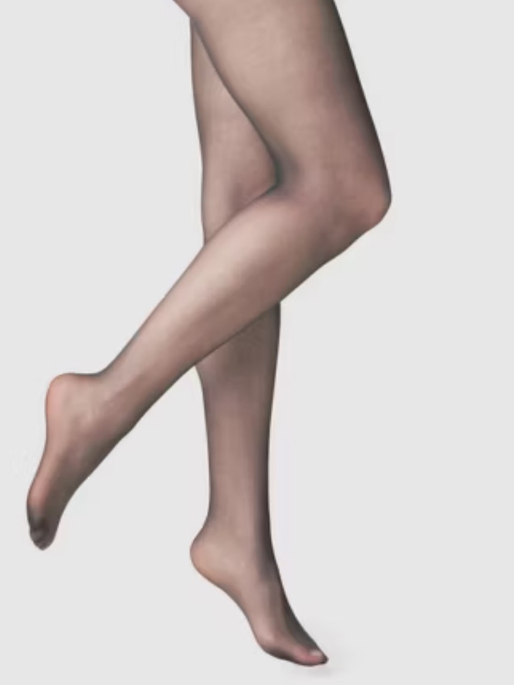 A New Day Women's 20D Sheer High-Waisted Control Top Tights Black S/M